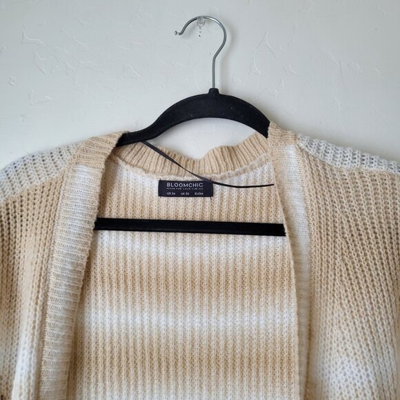 BloomChic Plus Size Crochet Knit Oversized Cardigan - Picture 4 of 7